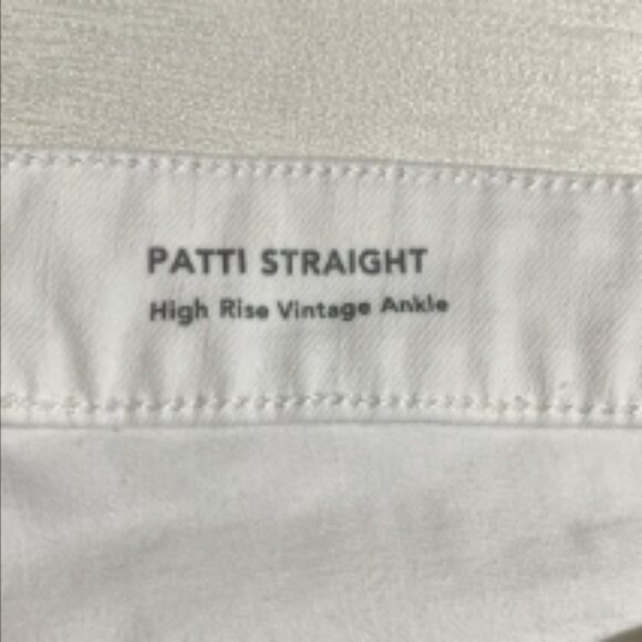 DL1961 Women's Patti Straight High Rise Vintage Ankle White Jeans Size 24W - Picture 7 of 15